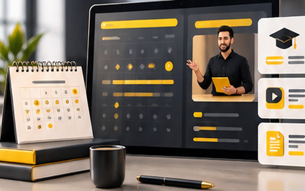 Eğitim programları ve takvim yönetimi görseli