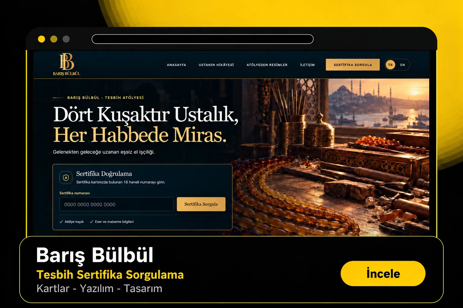 Barış bülbül sertifika kartı, sorgulama yazılımı referans kartı