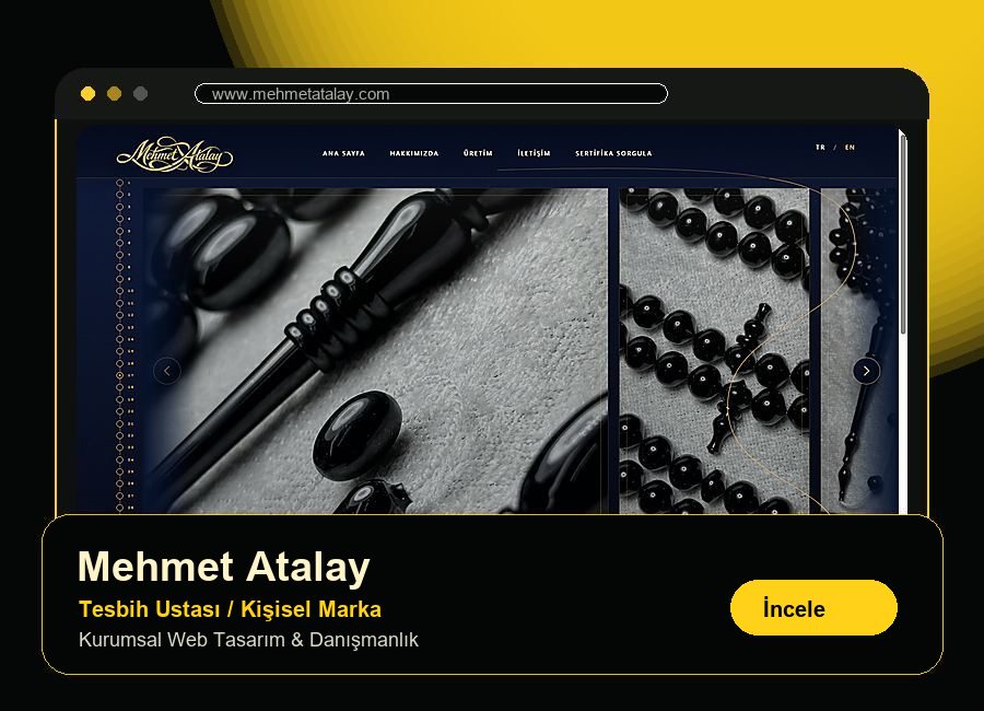 Mehmet Atalay web sitesi referans kartı